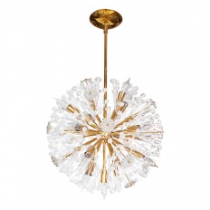 Brass starburst pendant by Emil Stejnar